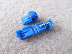 Einzelstift 1 Draht Blau, selbst gestreift, elektrischer Tipp 3M 952 Stecker