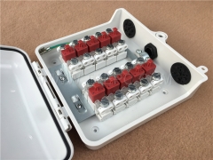 Außenwaterfestes 10 -Paar -Telefonverteilungsbox mit STB -Modul mit Schutz