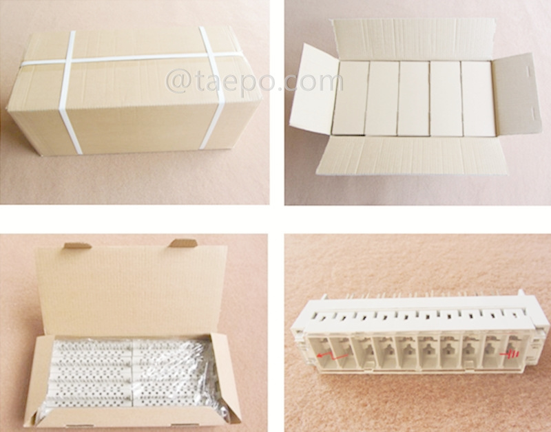 Verpackungsbilder für 10-Paar 3-poliges Überspannungsschutzmagazin für LSA Hochbandmodul