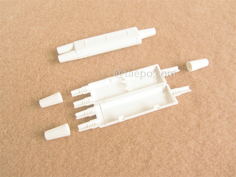 Anschlussdose für Abgangskabel, 102x21x13mm, 1 Eingang 2 Ausgänge