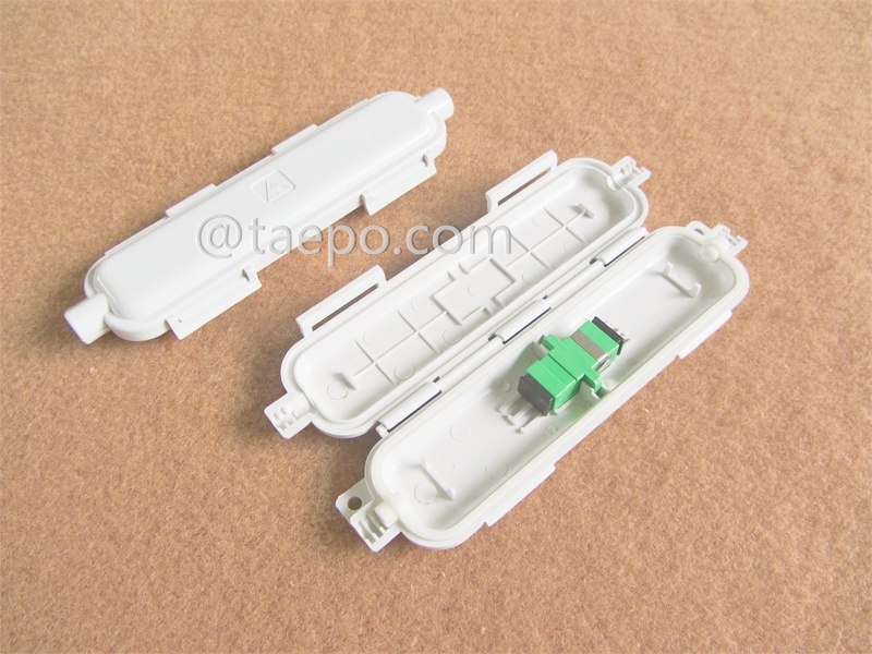 Anschlussdose für Abgangskabel, Außenbereich, 160x47x17mm, SC, 1 Eingang 1 Ausgang, ohne Adapter