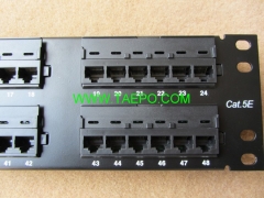 48-Port CAT5E RJ45 Patch Panel