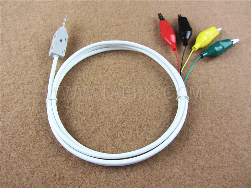 4-poliges Testkabel, LSA-Teststecker auf Krokodilklemme, 1,5 m