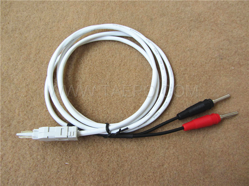 2-poliges Prüfkabel, LSA-Prüfstecker zu Bananenstecker, 1,5 m