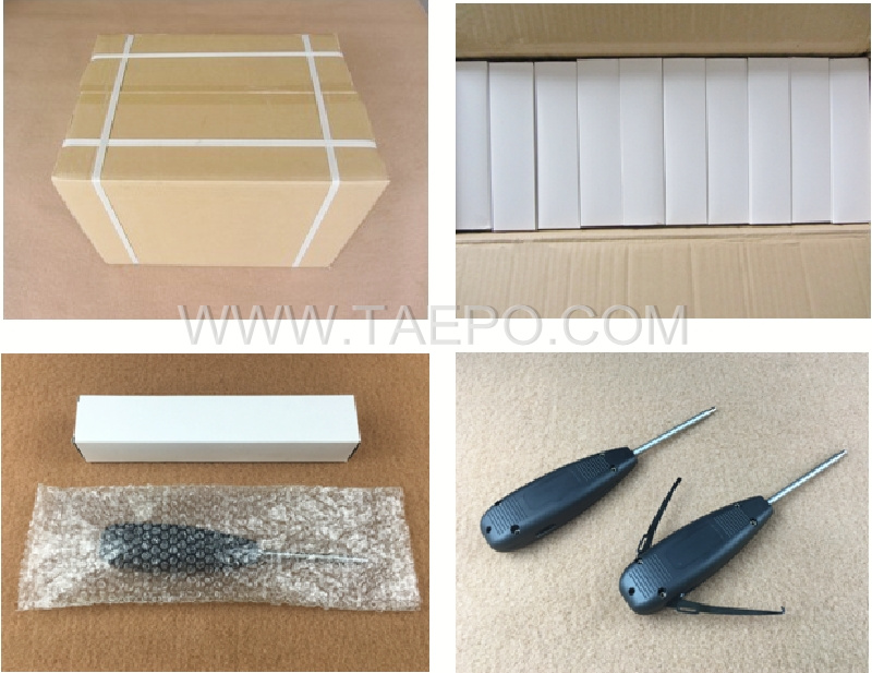 Verpackungsbilder für Installationswerkzeug, lange Version