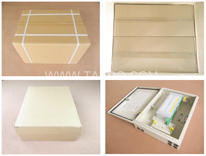 Verpackungsbilder der Glasfaser-Splitterbox (FSB), für den Außenbereich, SC, 32 Fasern