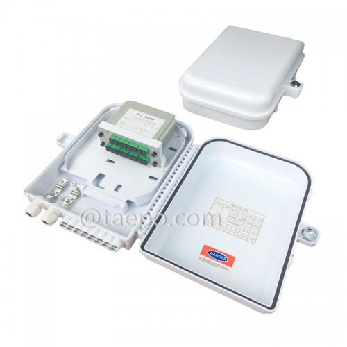 Outdoor SC Typ 16 Fasern Kunststoff Ftth Faser Splitter FSB Box mit Casette plc Splits