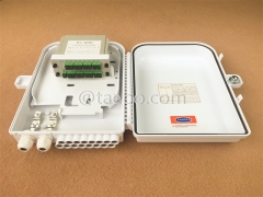 Outdoor SC Typ 16 Fasern Kunststoff Ftth Faser Splitter FSB Box mit Casette plc Splits