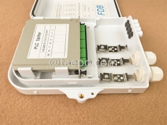 Outdoor SC 8 Fasern Kunststofffaser -Splitter FSB Box mit Kassetten -Plc -Splitern