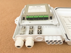 Outdoor SC 8 Fasern Kunststofffaser -Splitter FSB Box mit Kassetten -Plc -Splitern