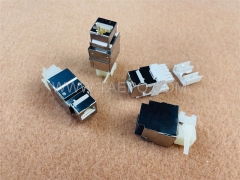 180 Grad CAT5E RJ45 8P8C AP-Stil STP geschirmte Keystone-Buchse