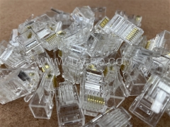 CAT6A RJ45 8P8C UTP Modularstecker zum Anschluss von Telekommunikationsgeräten