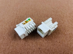 CAT 6 ungeschirmte UTP 90-Grad-RJ45-Keystone-Buchse mit gutem Preis