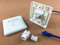 CAT 6 ungeschirmte UTP 90-Grad-RJ45-Keystone-Buchse mit gutem Preis