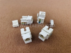 CAT 6 ungeschirmte UTP 90-Grad-RJ45-Keystone-Buchse mit gutem Preis