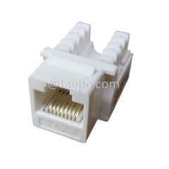 CAT 6 ungeschirmte UTP 90-Grad-RJ45-Keystone-Buchse mit gutem Preis