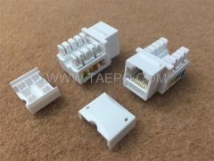 CAT 6 ungeschirmte UTP 90-Grad-RJ45-Keystone-Buchse mit gutem Preis