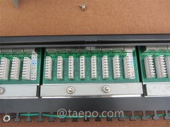 1U 24-Port CAT5E RJ45 Server-Rack geschirmtes STP-Netzwerk-Patchpanel