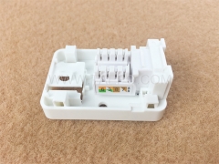 CAT5E 8P8C 1-Port-Oberflächenmontagebox mit Keystone-Buchse