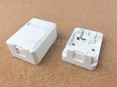 CAT5E 8P8C 1-Port-Oberflächenmontagebox mit Keystone-Buchse