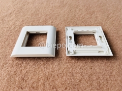 80 x 80 mm 2-Port RJ45 Netzwerk Französische Frontplatten anwendbar mit Frontplatteneinsatz und Keystone-Buchse