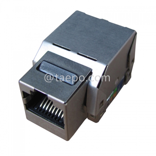 CAT 6 RJ45 8P8C 90-Grad-STP-geschirmte Netzwerk-Keystone-Buchse