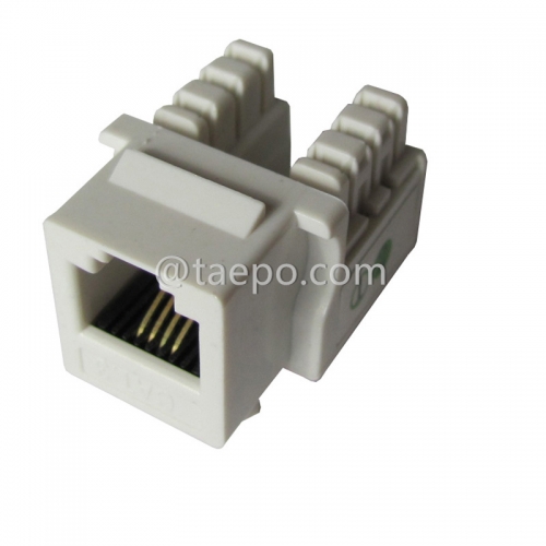 AP-Stil CAT3 6P4C RJ11 90-Grad-Netzwerk-Keystone-Buchse