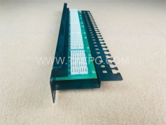 19 Zoll 1HE 25 Port CAT3 UTP RJ45 Telefon-Patchpanel mit Kabelmanagement