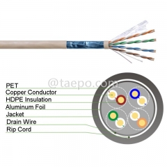 4 Paar CAT5E UTP blankem Kupfer AWG 24 Massivleiter LAN-Kabel 305m / roll