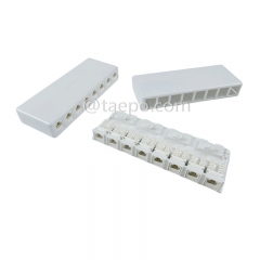 8-Port-Oberflächenbox, CAT5E, RJ45, 8P8C, UTP, 190x74x28 mm, AP-Stil, ohne Keystone-Jack