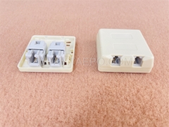 2-Port RJ11 Cat3 2P2C Trockentelefonbuchse