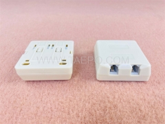 2-Port RJ11 Cat3 2P2C Trockentelefonbuchse