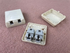 2-Port CAT3 2P2C RJ11 Telefonkabel-Anschlussbox mit Geleefüllung