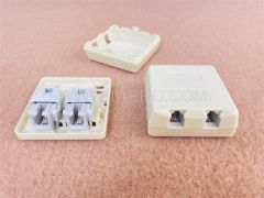 2-Port RJ11 Cat3 2P2C Trockentelefonbuchse