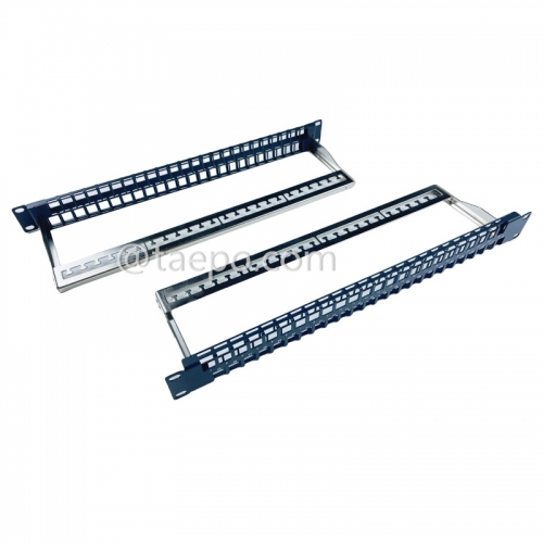 19 Zoll 1HE 48 Port Blank Patchpanel für UTP Keystone-Buchse