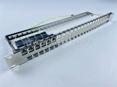 19 Zoll 1HE 48 Port Blank Patchpanel für STP Keystone-Buchse