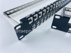 19 Zoll 1HE 48 Port Blank Patchpanel für UTP Keystone-Buchse