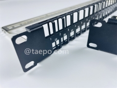 19 Zoll 1HE 48 Port Blank Patchpanel für UTP Keystone-Buchse