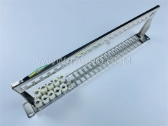 19 Zoll 1HE 48 Port Blank Patchpanel für STP Keystone-Buchse