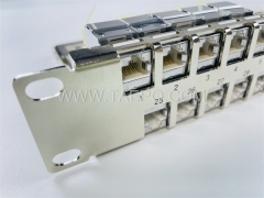 19 Zoll 1HE 48 Port Blank Patchpanel für STP Keystone-Buchse