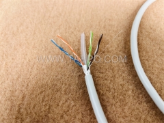 4 Paare CAT6 FTP geschirmtes blankes Kupfer-Netzwerk-LAN-Kabel