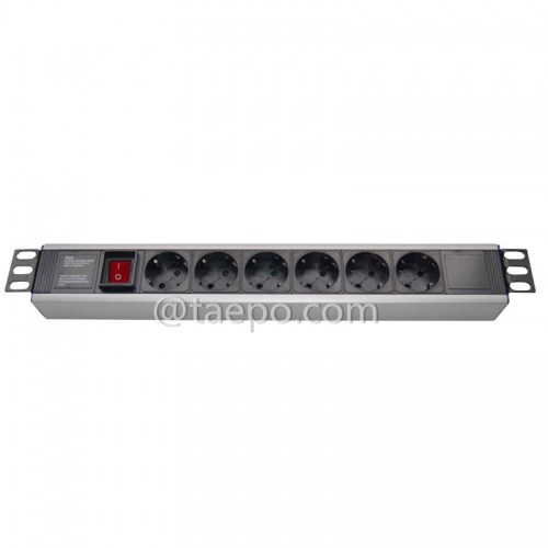 Deutscher DIN49440-Standard 16A 250VAC PDU mit Hauptschalter