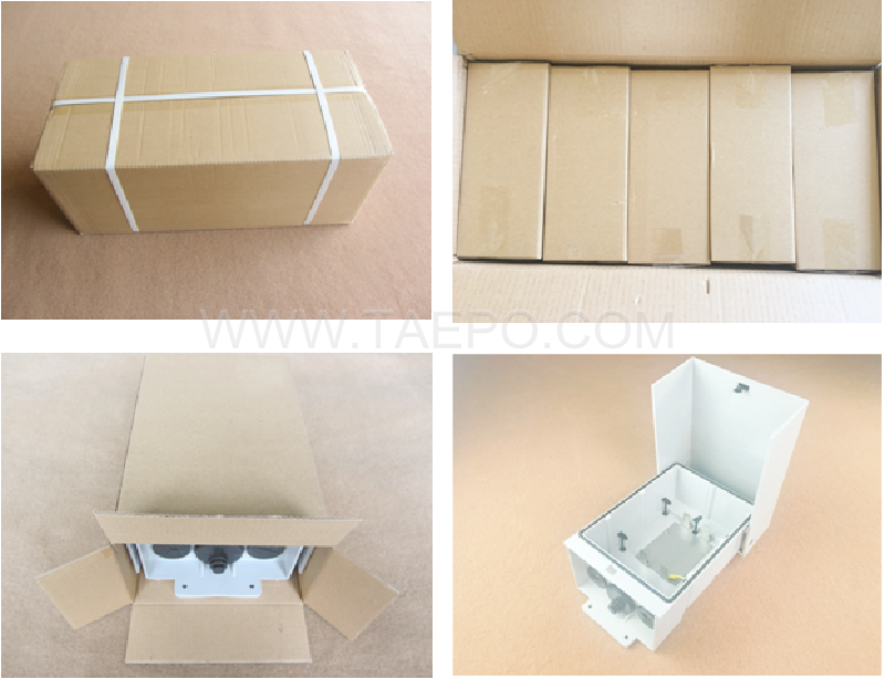 Verpackungsbilder für Außenanschlussbox für 20 Paare 1B 11 für LSA-Modul mit Schloss
