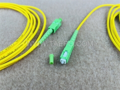 Singlemode 9/125um OS1 Simplex SC APC 3mm Glasfaserkabel Patchkabel