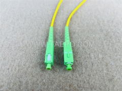 Singlemode 9/125um OS1 Simplex SC APC 3mm Glasfaserkabel Patchkabel