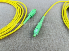 Singlemode 9/125um OS1 Simplex SC APC 3mm Glasfaserkabel Patchkabel