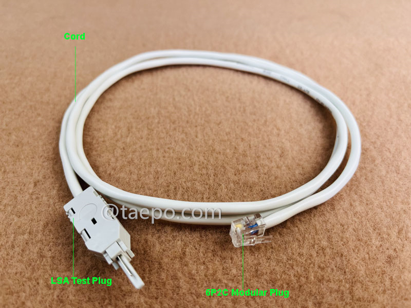 Illustration für 2-poliges Prüfkabel, LSA-Teststecker auf 6P2C-Modularstecker, 1,5 m