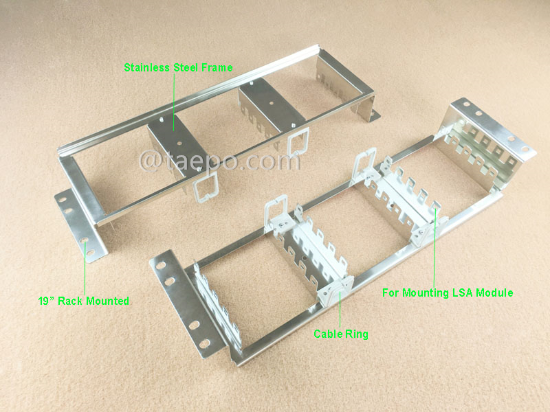 Illustration für 10 Paar LSA-Rack-Montagerahmen, 15 Wege, Edelstahl