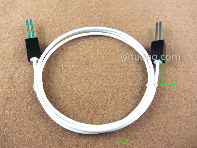 Abbildung für 2-poliges CN-Verbindungskabel, Teststecker zu Teststecker, 1,5 m