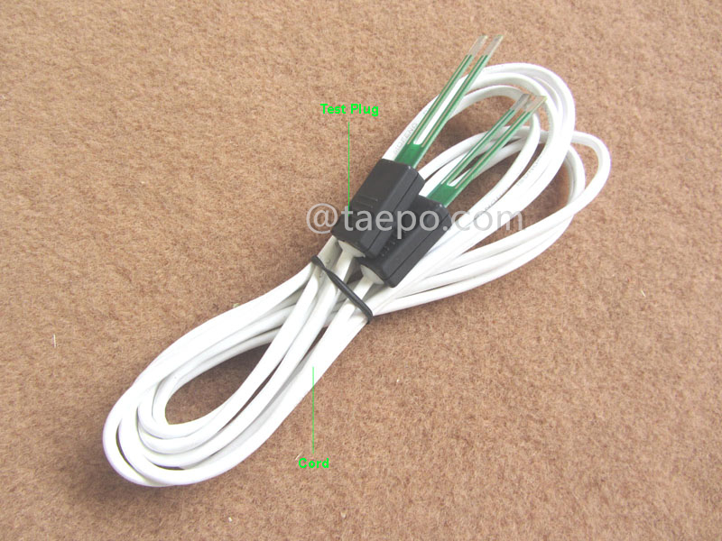 Abbildung des 4-poligen SM-Verbindungskabels mit Prüfstecker zu Prüfstecker für MDF-Trennblock 71 #TP-1401-100, 1,5 m